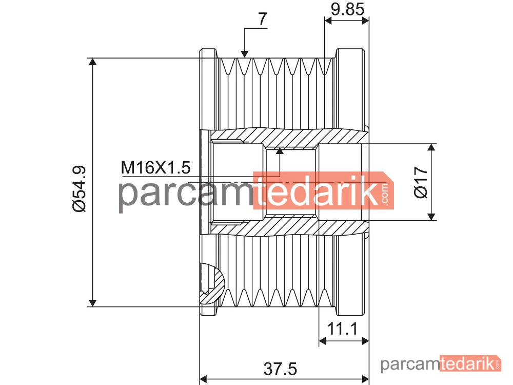 VALEO 588135 | Alternatör Kasnağı — Fiat Ducato